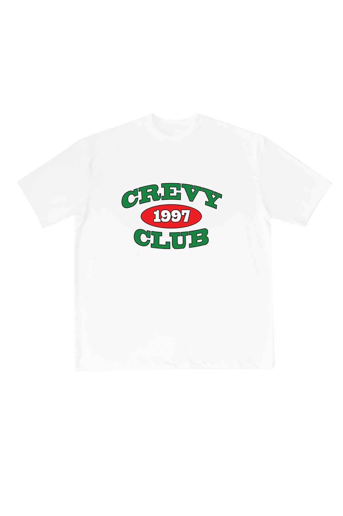 1997 클럽 래쉬 오버핏 반팔 티셔츠 (white)
