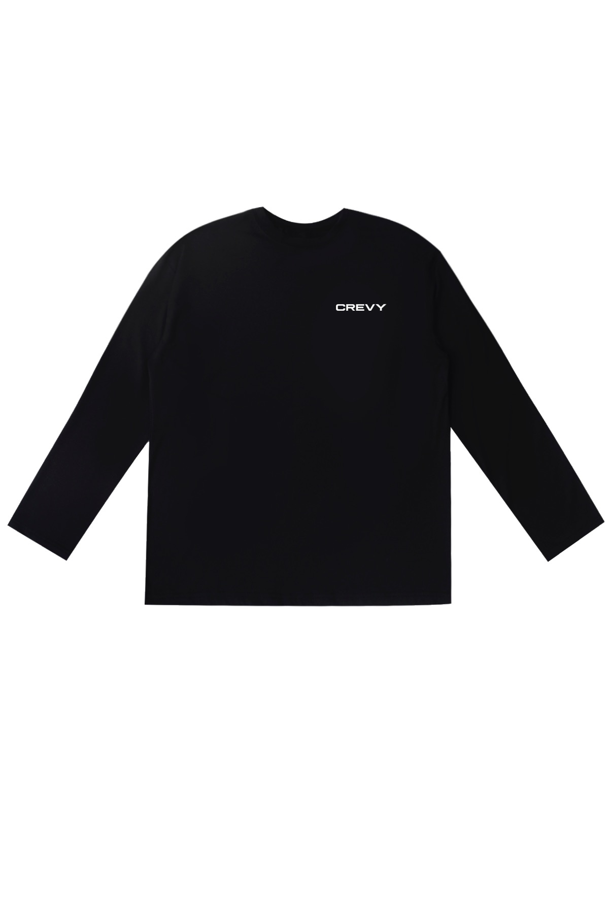 로고 오버핏 래쉬 긴팔 티셔츠 (black)