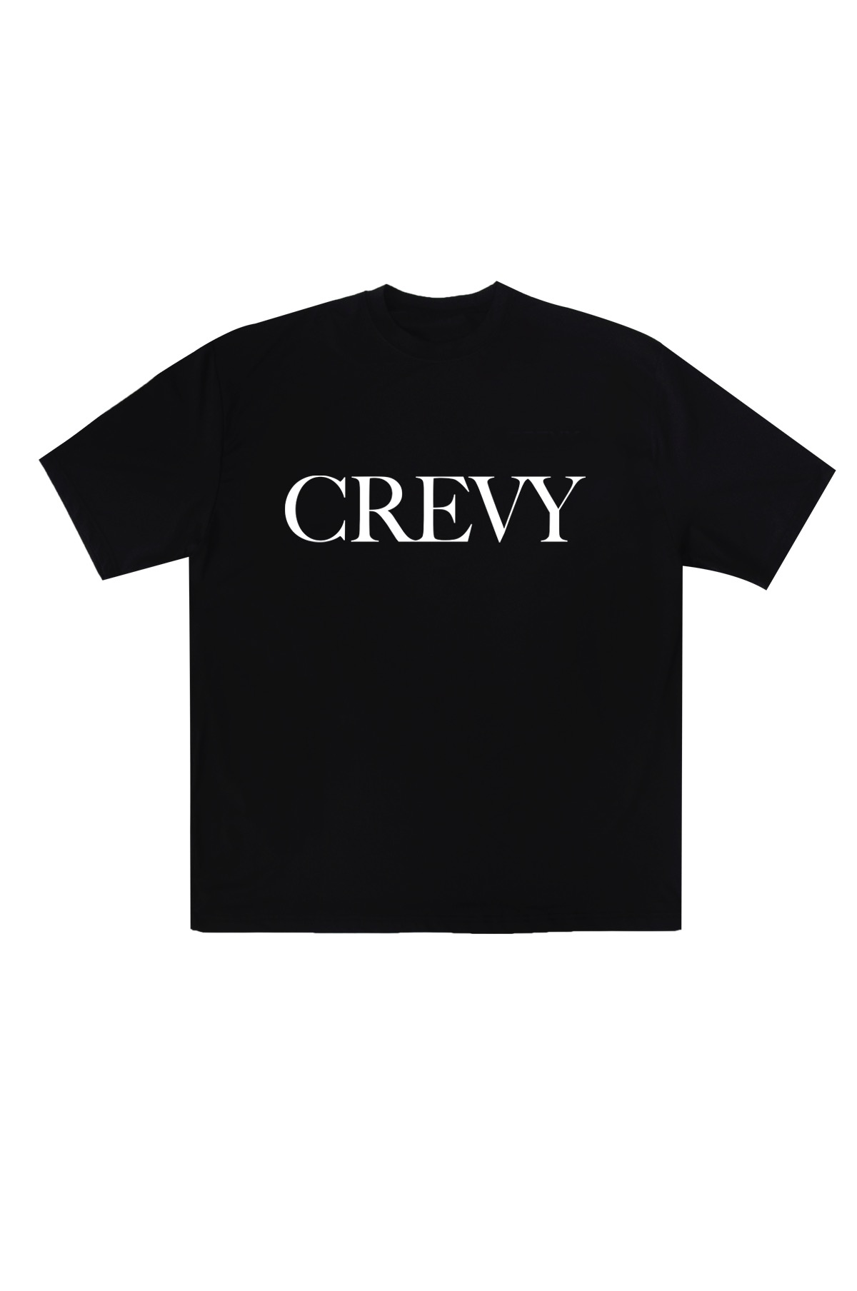 세리프 로고 오버핏 래쉬 반팔 티셔츠 (black)