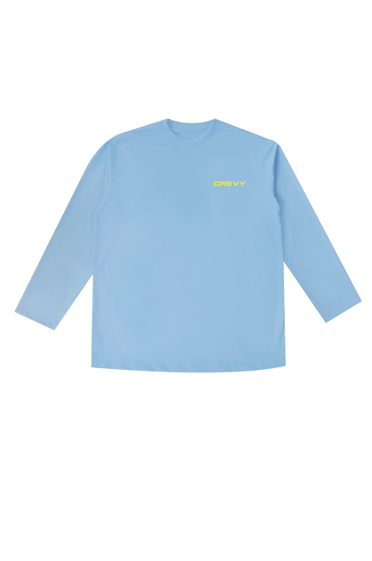 로고 오버핏 래쉬 긴팔 티셔츠 (sky blue)